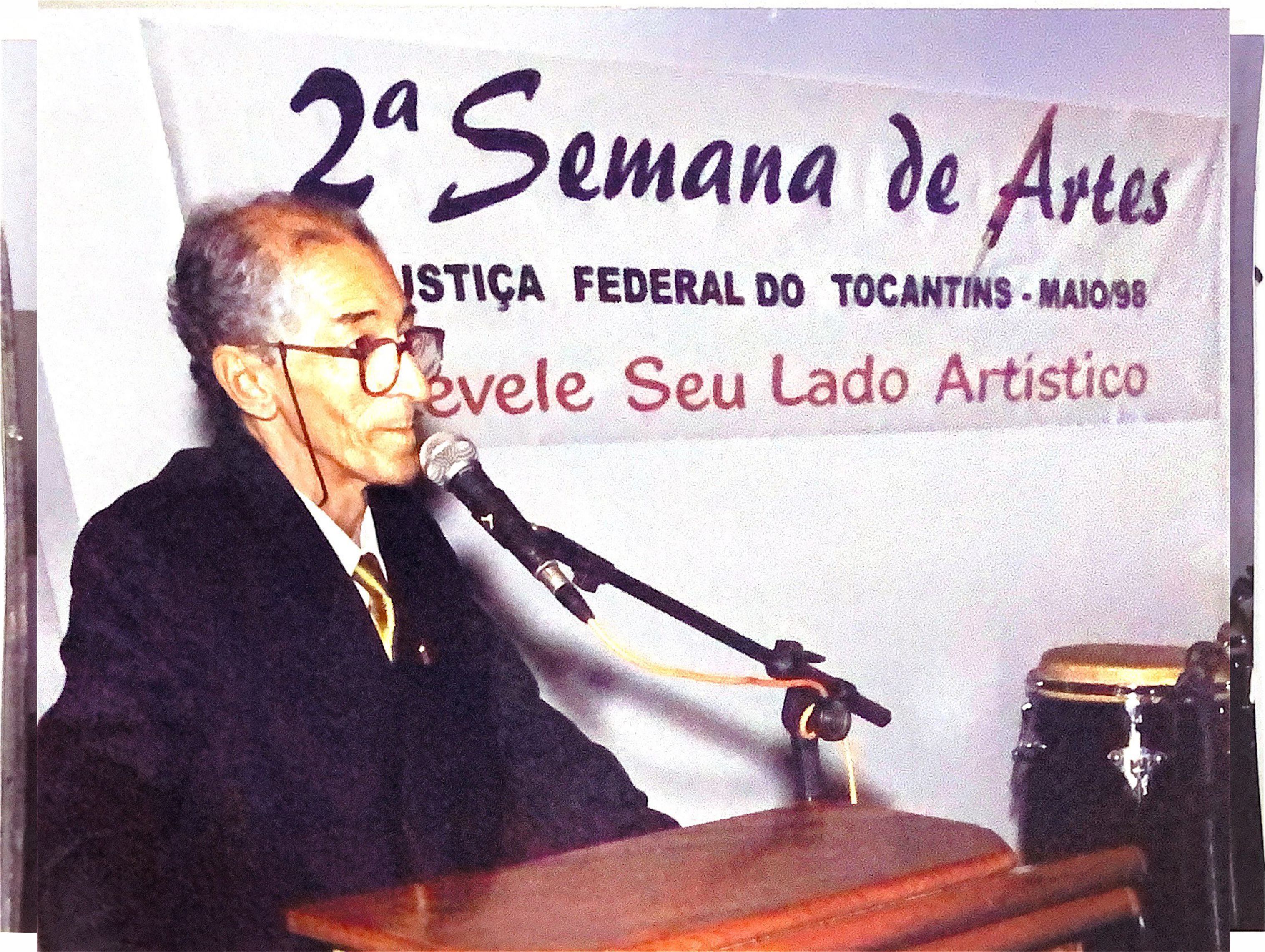 Um dos maiores nomes da cultura no Estado, José Gomes Sobrinho é homenageado pela Justiça Federal do Tocantins - Foto: Divulgação