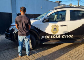 O suspeito foi preso ainda em estado de flagrante ao desembarcar na rodoviária de Araguaína - Foto: Divulgação SSP.