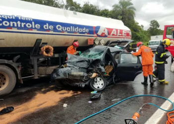 A batida que aconteceu entre Araguaína e Wanderlândia envolveu ao menos quatro veículos - Foto: Divulgação.